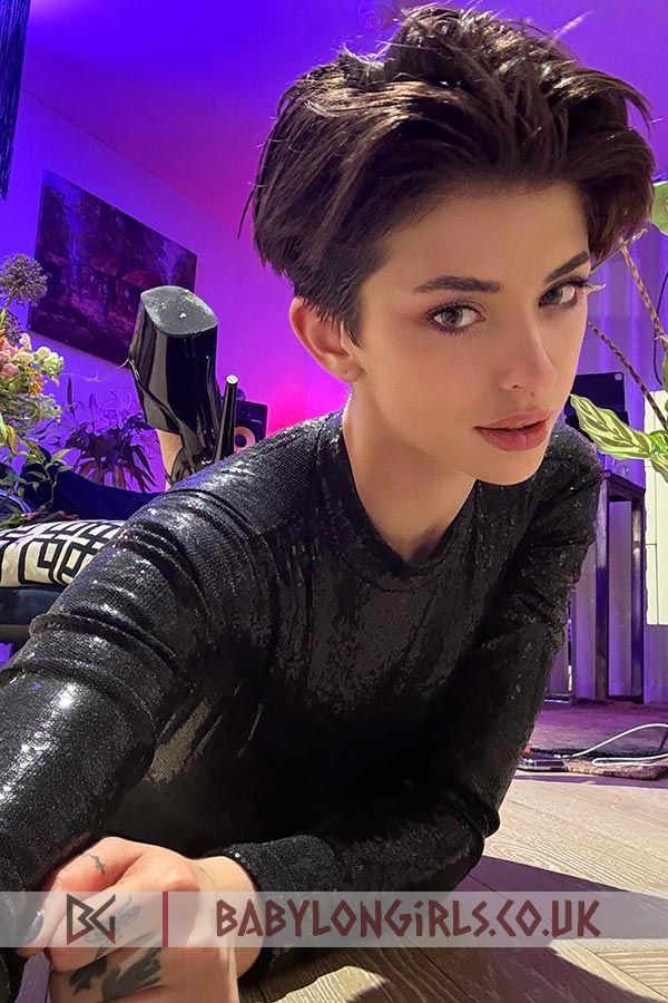 Playful Adjika  brunette 5ft 7, 34C