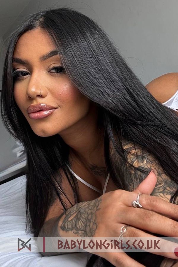 Rimona  magnificent black hair, 34C